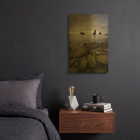 'Heimaey' By Everlook Photography Gold Metal Wall Art