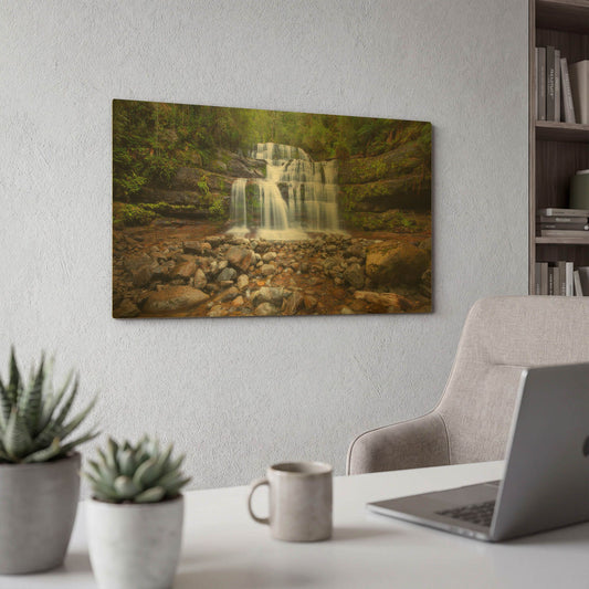 'Liffey Falls' By Everlook Photography Gold Metal Wall Art