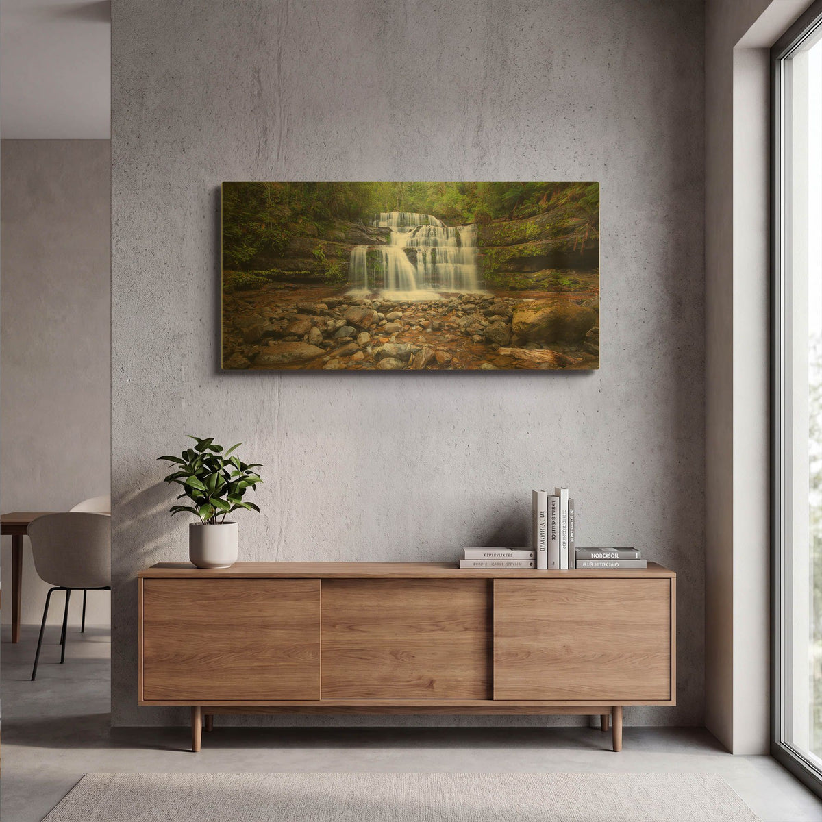 'Liffey Falls' By Everlook Photography Gold Metal Wall Art