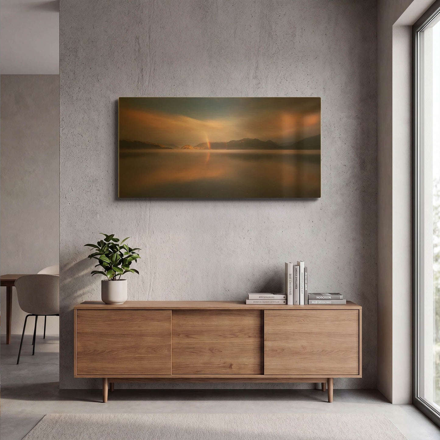 'Manapouri' By Everlook Photography Gold Metal Wall Art