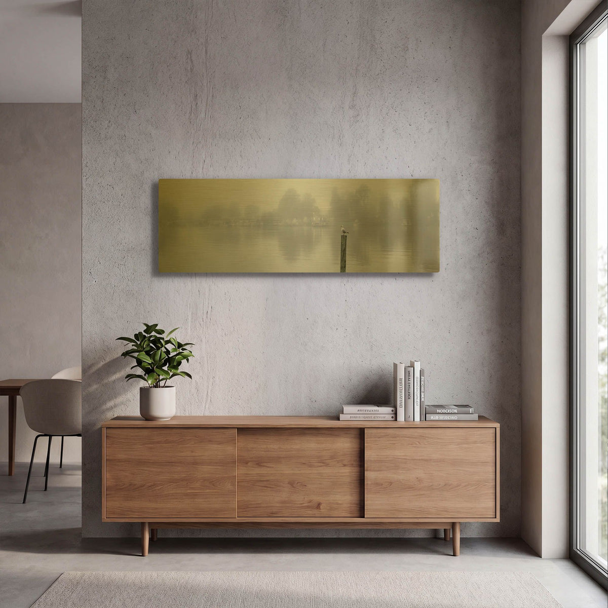 'Mannum Ferry' By Everlook Photography Gold Metal Wall Art