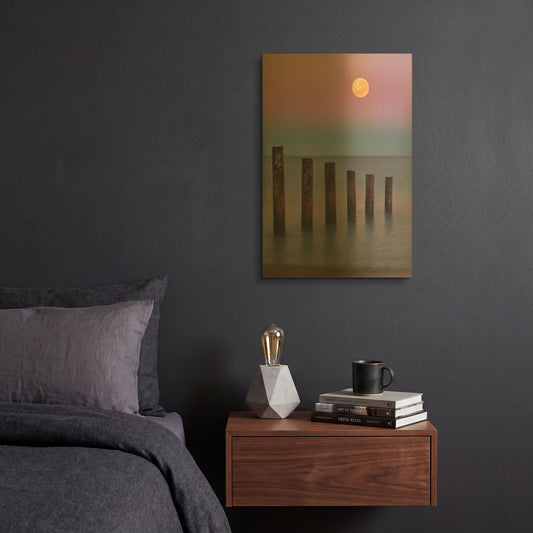 'Moana Moon' By Everlook Photography Gold Metal Wall Art