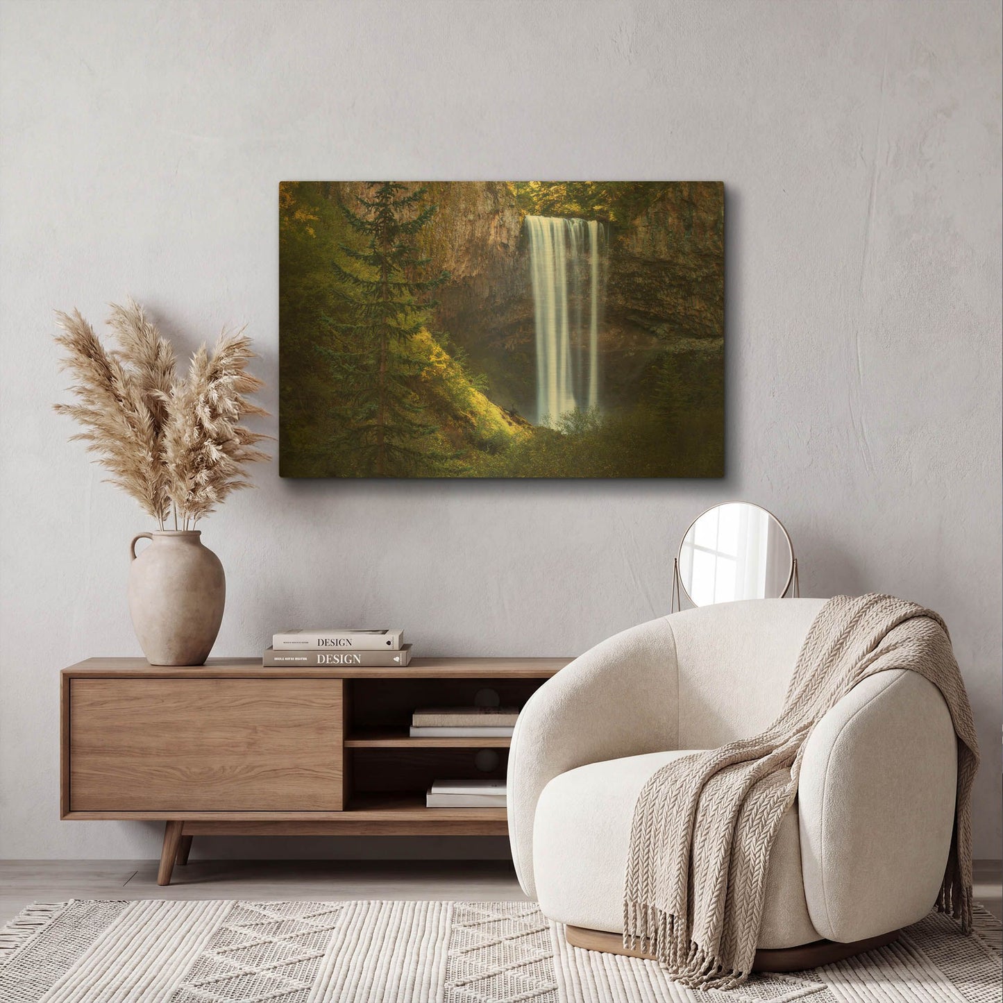 'Tamanawas falls' By Everlook Photography Gold Metal Wall Art