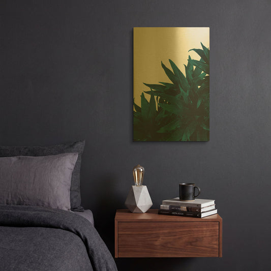 'End Up Here' By Hanna Kastl-Lundberg Gold Metal Wall Art