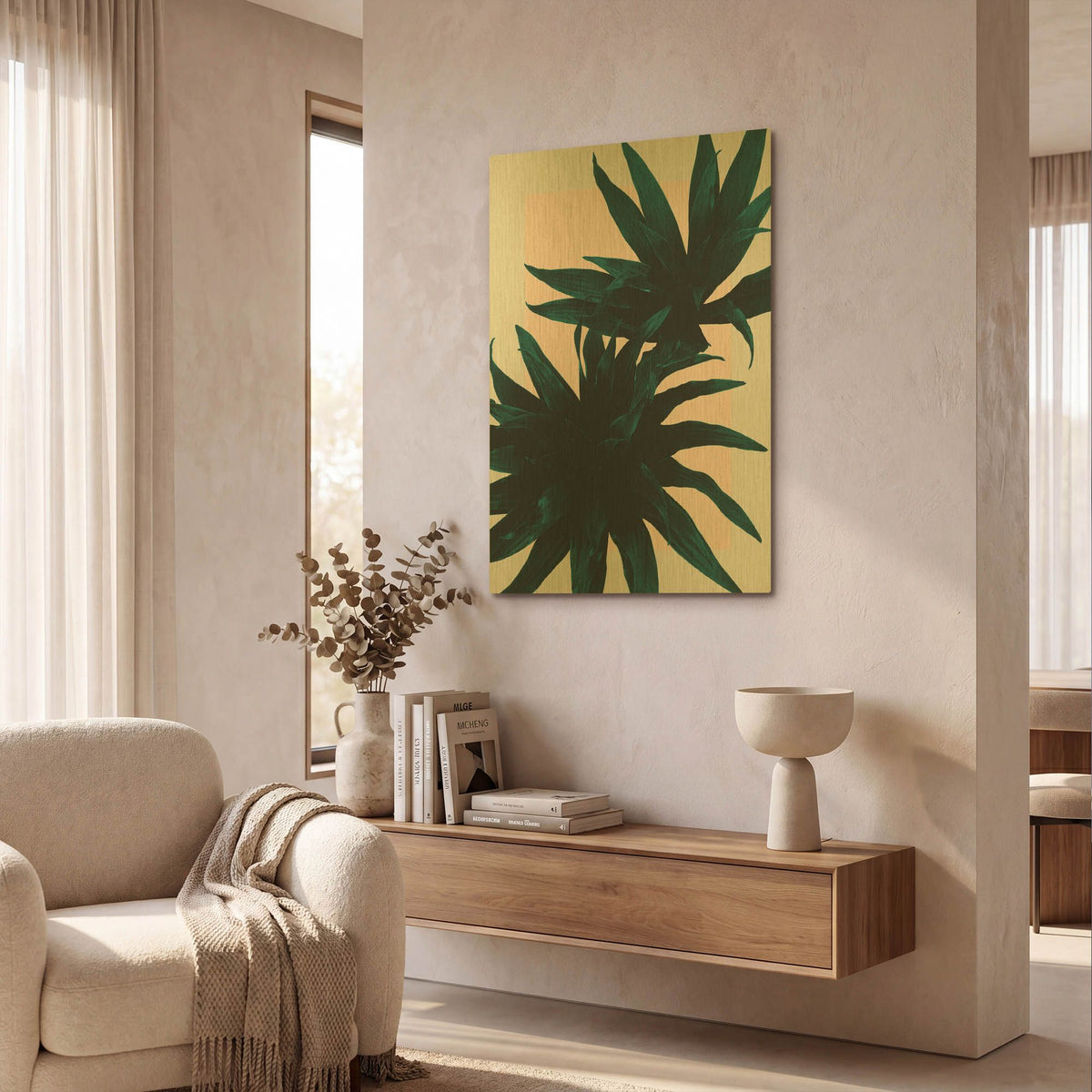 'Fly Away' By Hanna Kastl-Lundberg Gold Metal Wall Art