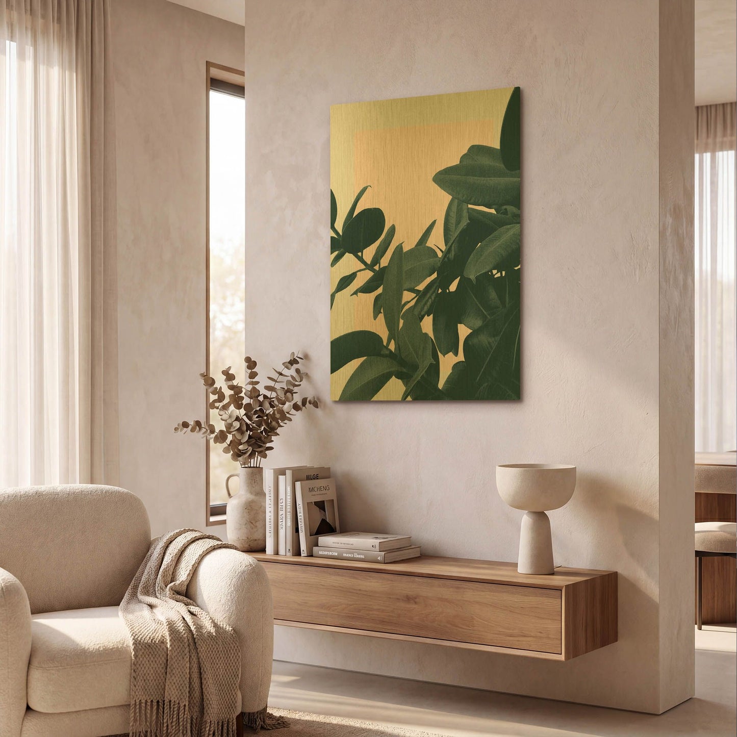 'Imagine' By Hanna Kastl-Lundberg Gold Metal Wall Art
