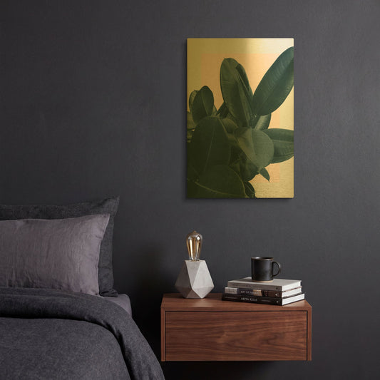 'Tonight' By Hanna Kastl-Lundberg Gold Metal Wall Art
