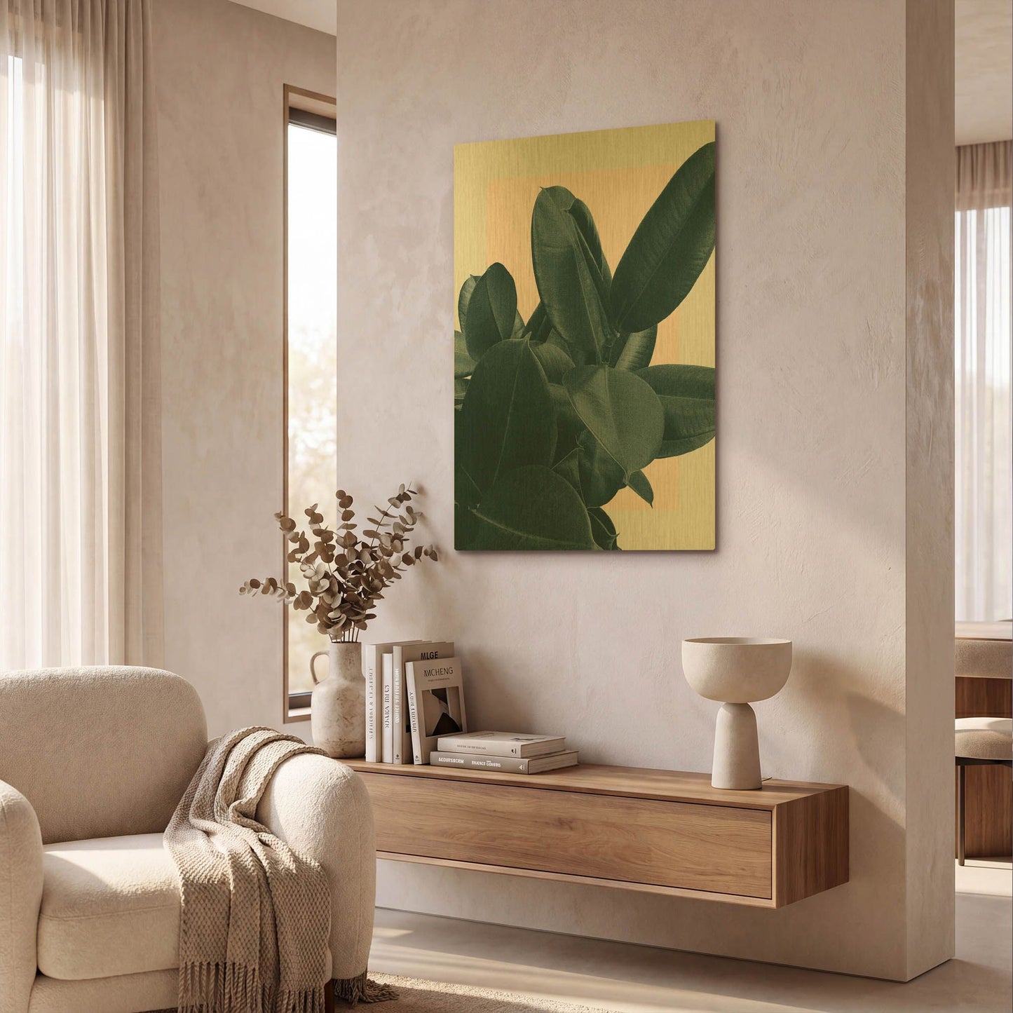 'Tonight' By Hanna Kastl-Lundberg Gold Metal Wall Art