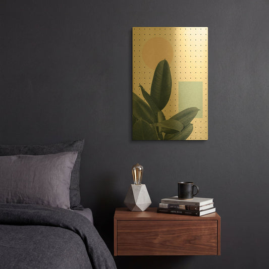 'Won’t Waste Another Day' By Hanna Kastl-Lundberg Gold Metal Wall Art