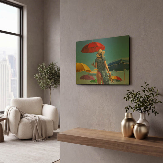 'Canopies' By Paul Kelley Gold Metal Wall Art