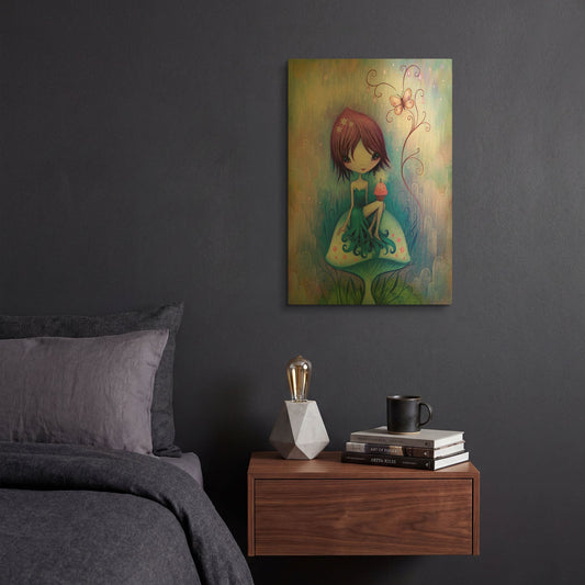 'Party for One' By Jeremiah Ketner Gold Metal Wall Art