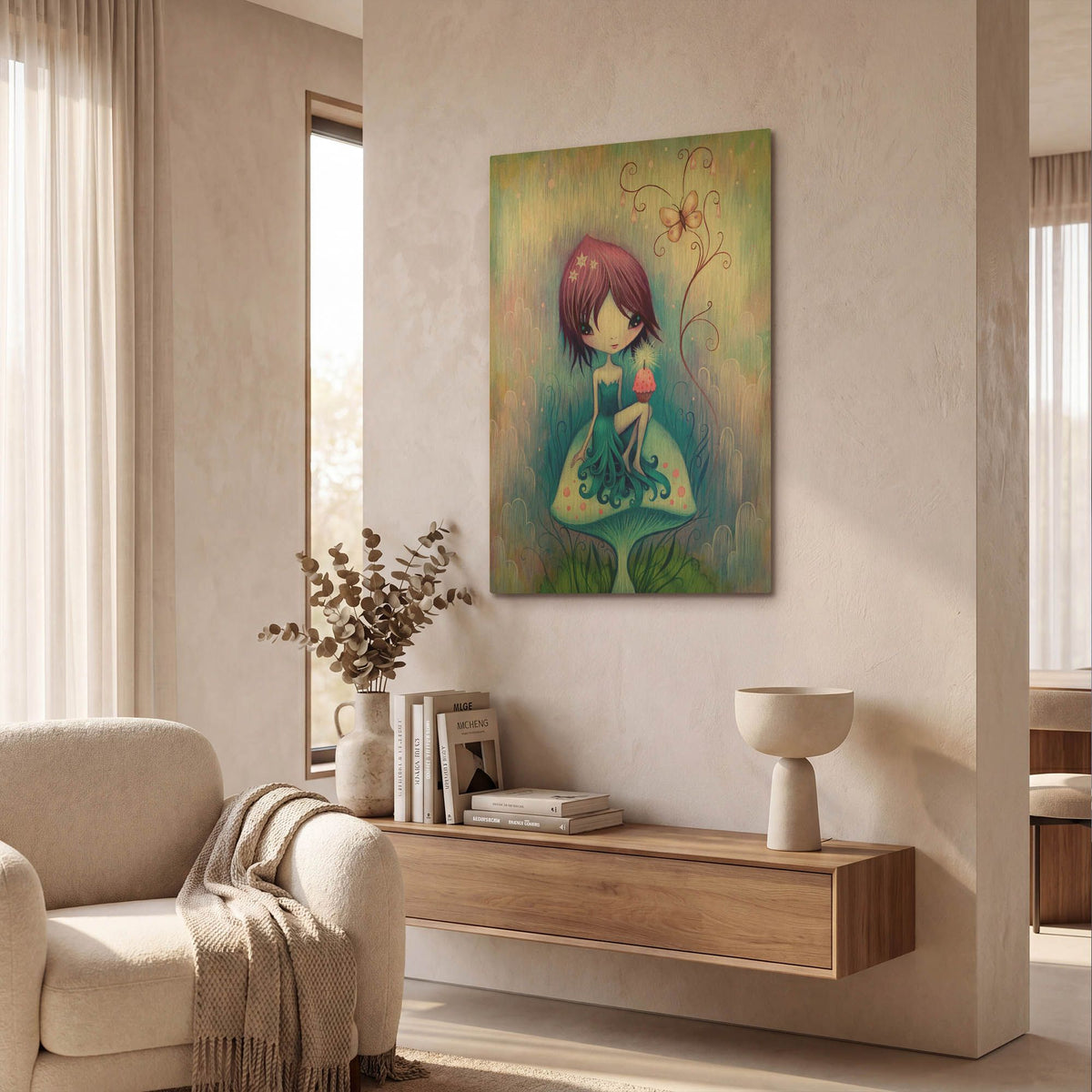 'Party for One' By Jeremiah Ketner Gold Metal Wall Art