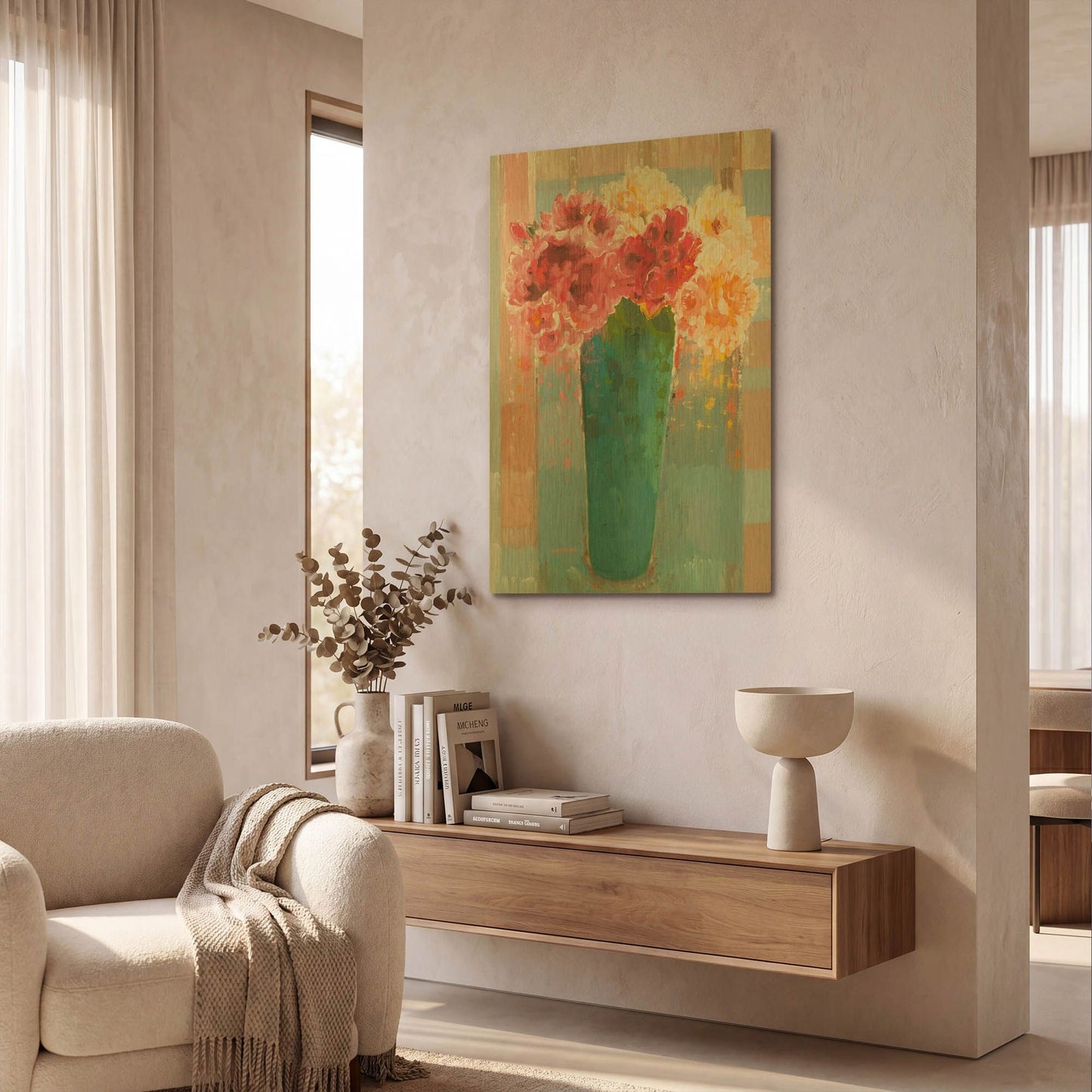 'Regal & Romantic' By Hooshang Khorasani Gold Metal Wall Art