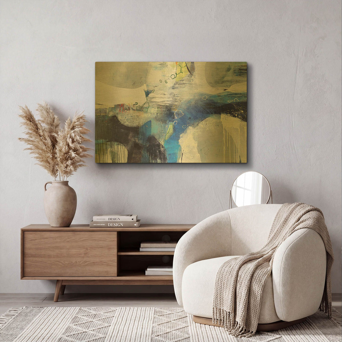 'Abundance' By Andrew Kinmont Gold Metal Wall Art