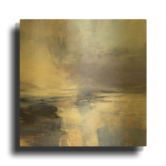 'Liquid Light' By Andrew Kinmont Gold Metal Wall Art
