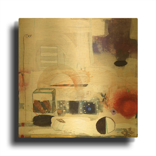 'Changed My Mind 2' By Aleah Koury Gold Metal Wall Art