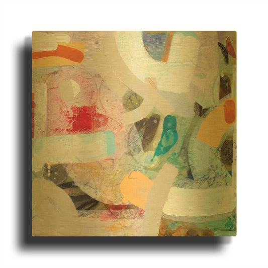 'Changed My Mind 4' By Aleah Koury Gold Metal Wall Art