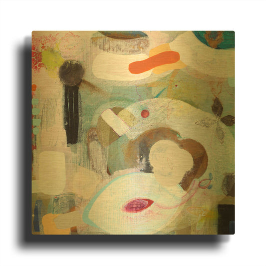 'Changed My Mind 5' By Aleah Koury Gold Metal Wall Art