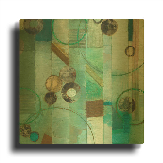 'Of This World No. 17' By Aleah Koury Gold Metal Wall Art
