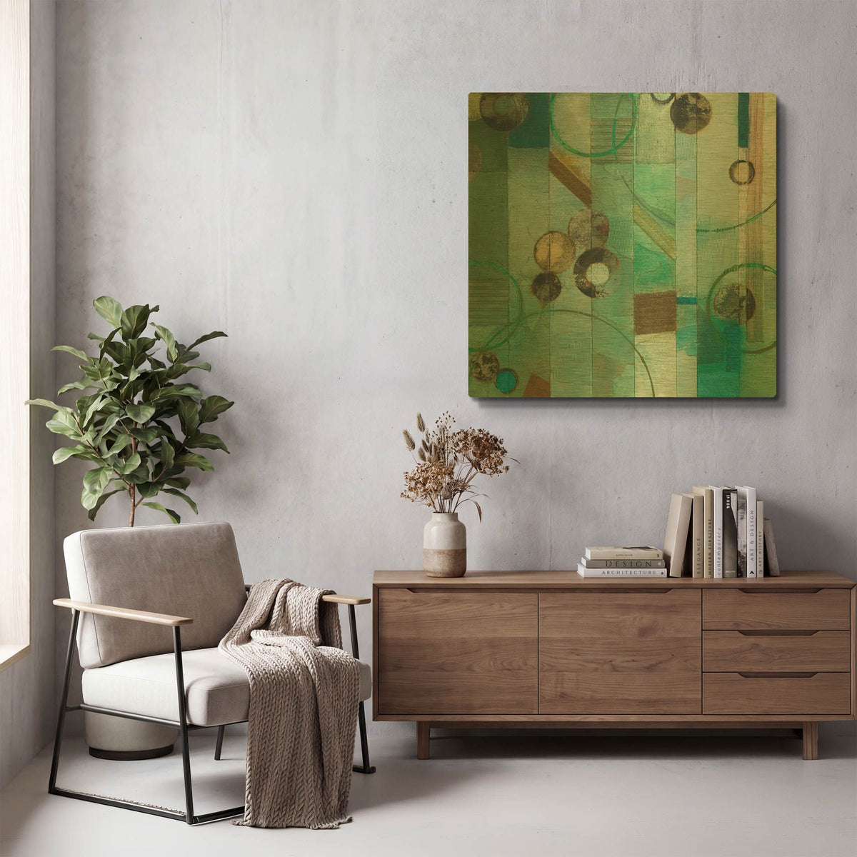 'Of This World No. 17' By Aleah Koury Gold Metal Wall Art