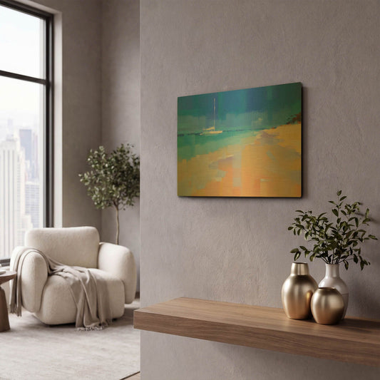 'Sound of Paradise' By Alex Hook Krioutchkov Gold Metal Wall Art