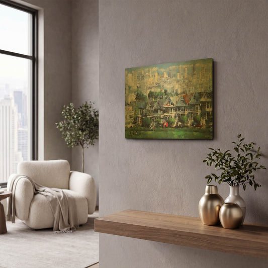 'Painted Ladies' By Mark Lague Gold Metal Wall Art