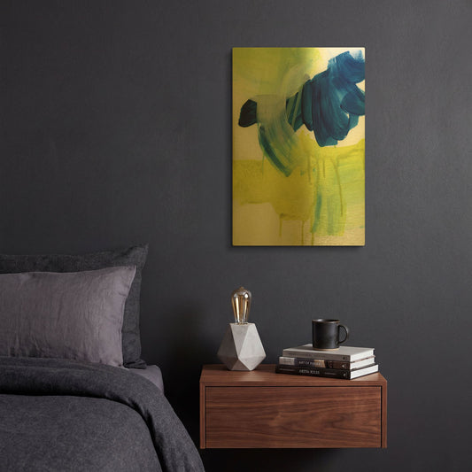 'Alla Prima 3' By Iris Lehnhardt Gold Metal Wall Art
