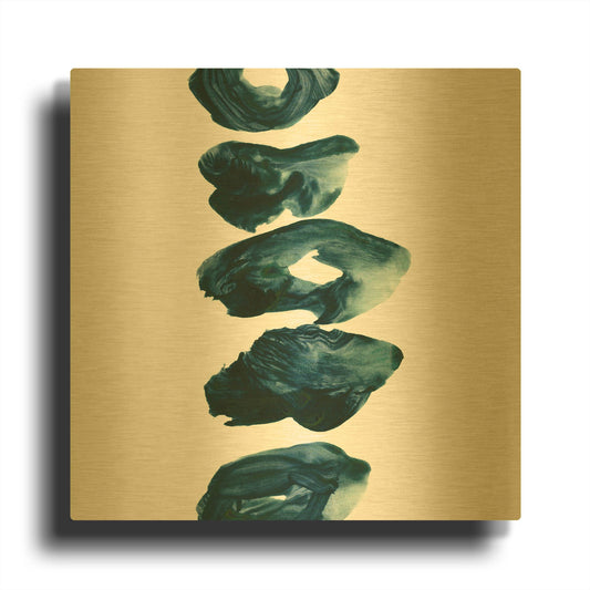 'Irregular 2' By Iris Lehnhardt Gold Metal Wall Art