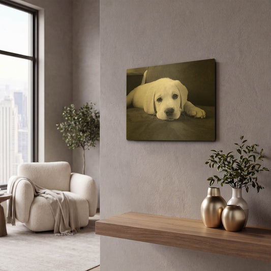 'Finn' By Kim Levin Gold Metal Wall Art