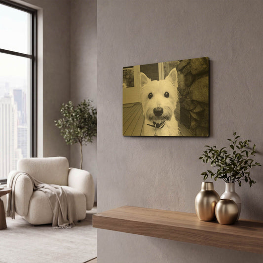 'Rosie' By Kim Levin Gold Metal Wall Art
