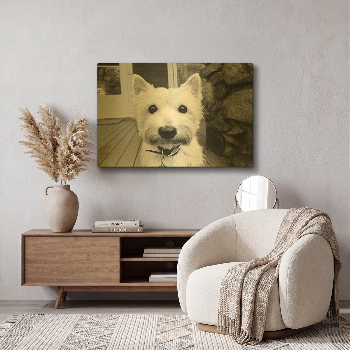 'Rosie' By Kim Levin Gold Metal Wall Art