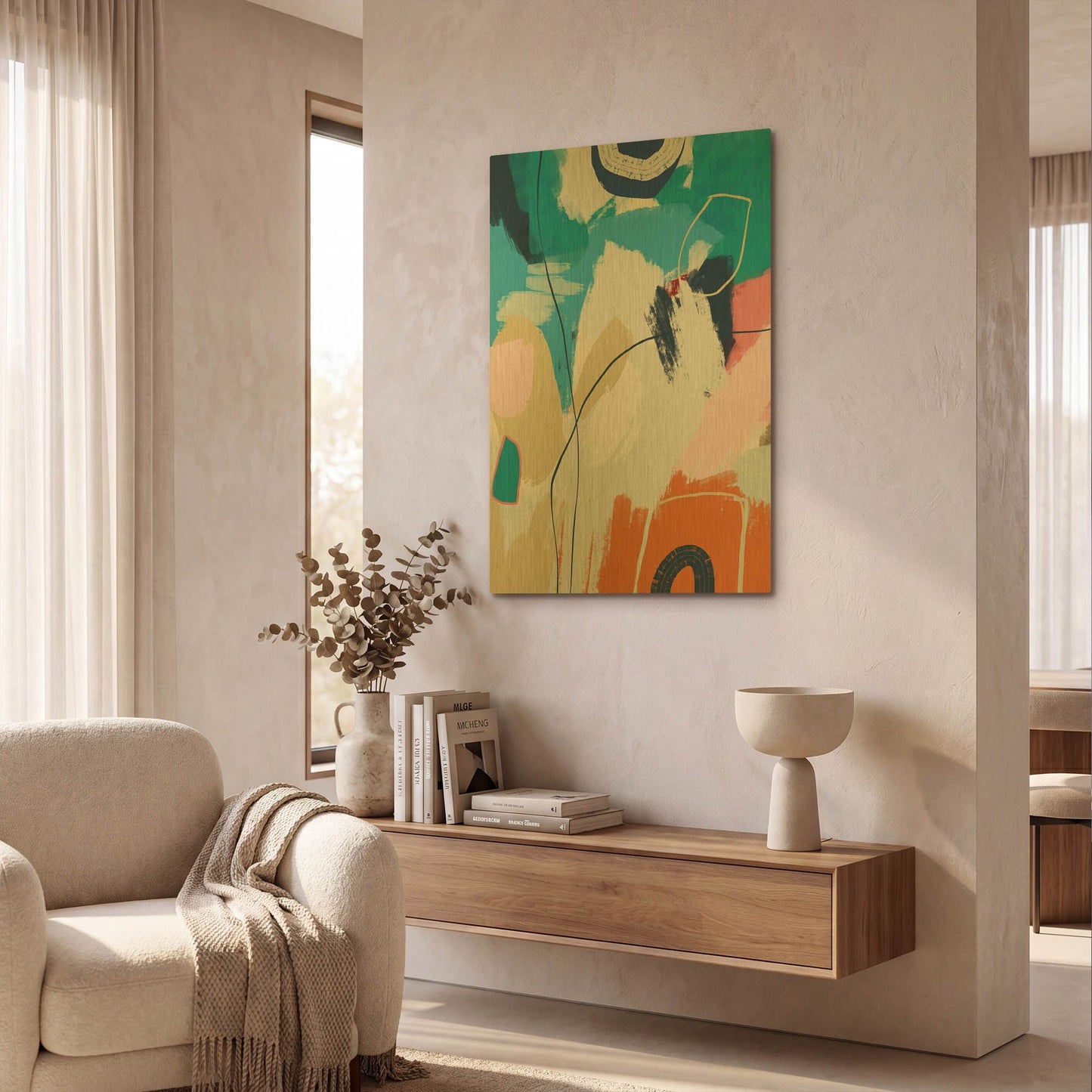 'Summer Vibes 4' By Christov Art Gold Metal Wall Art