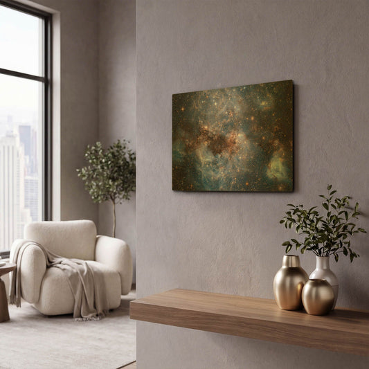 'Maelstrom' By NASA Space Photos Gold Metal Wall Art