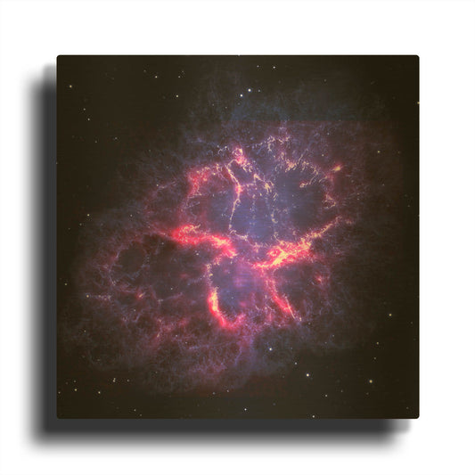 'Crab Nebula' By NASA Space Photos Gold Metal Wall Art