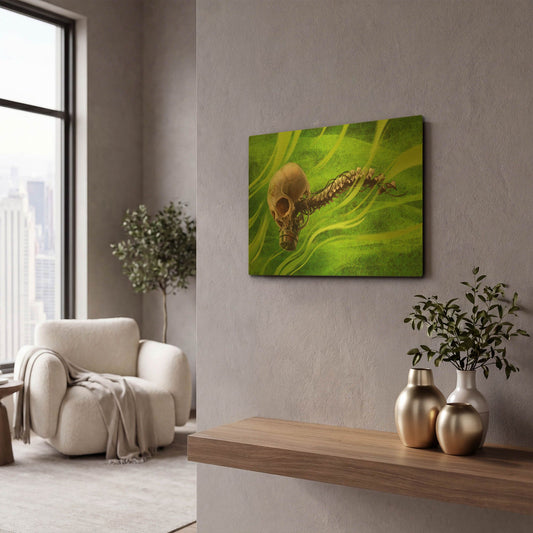 'Biohazard' By Flyland Designs Gold Metal Wall Art