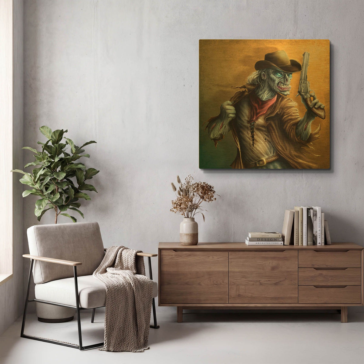 'The Drifter' By Flyland Designs Gold Metal Wall Art