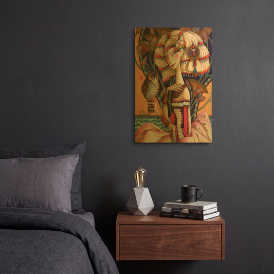 'Cleopatra’s Long Forgotten Blonde Period' By David Galchutt Gold Metal Wall Art