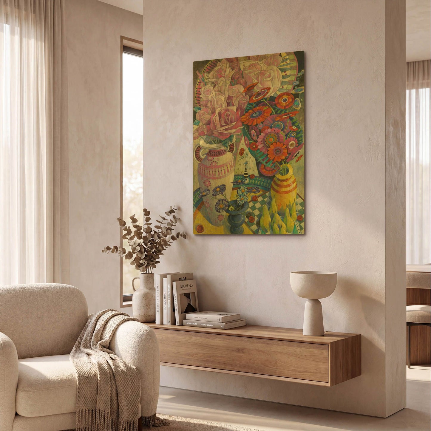 'From the Garden' By David Galchutt Gold Metal Wall Art