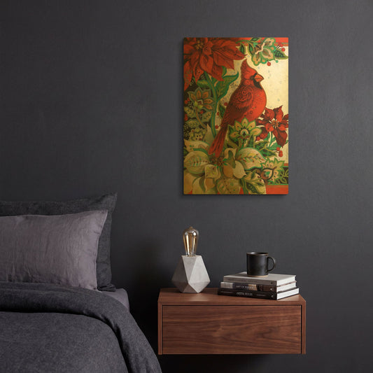 'The Winter Roost' By David Galchutt Gold Metal Wall Art