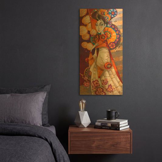 'Sudden Realization' By David Galchutt Gold Metal Wall Art