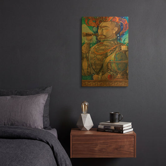 'Adrift' By David Galchutt Gold Metal Wall Art