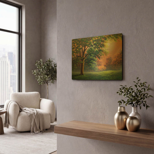 'Evening Radiance' By Gary Adams Gold Metal Wall Art