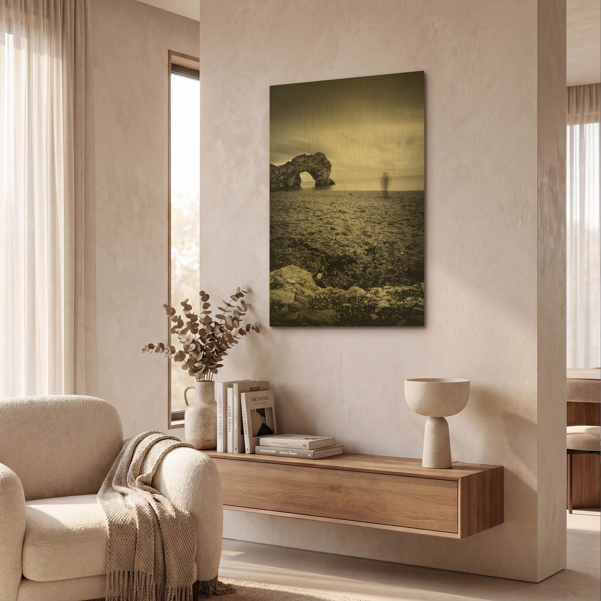 'Durdle Door' By Nina Papiorek Gold Metal Wall Art