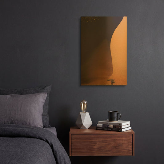 'Namibia The Dune' By Nina Papiorek Gold Metal Wall Art