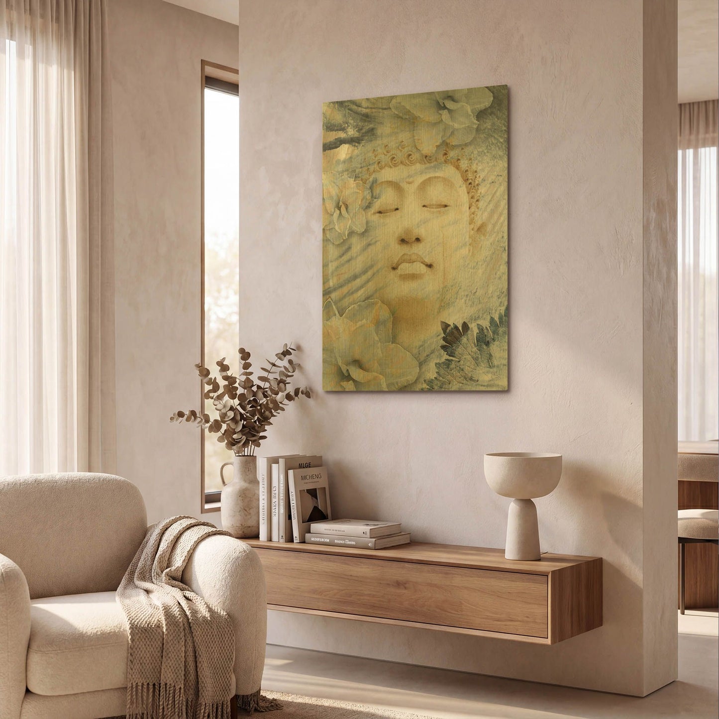 'Inner Infinity' By Fusion Idol Arts Gold Metal Wall Art