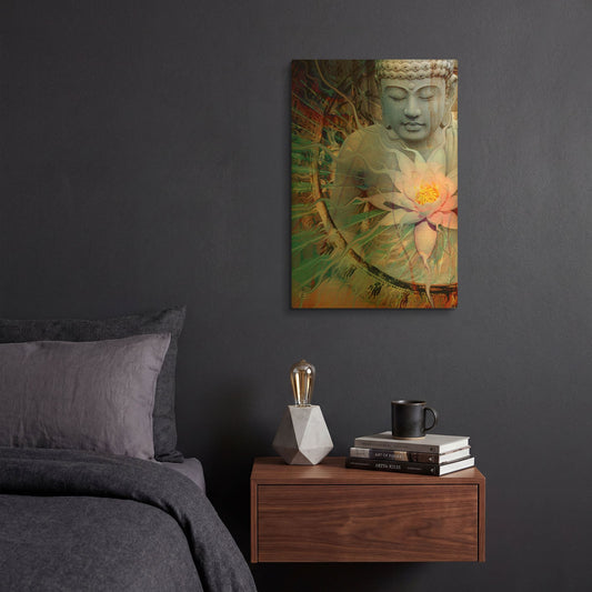 'Living Radiance' By Fusion Idol Arts Gold Metal Wall Art