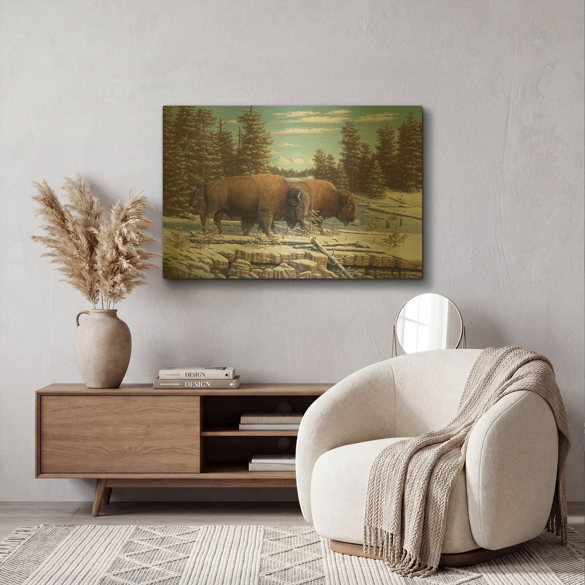 'The Journey' By R. Hed Gold Metal Wall Art