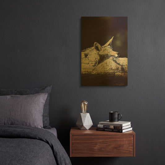 'Z-Z-Z-Z-Z-Z' By R. Hed Gold Metal Wall Art