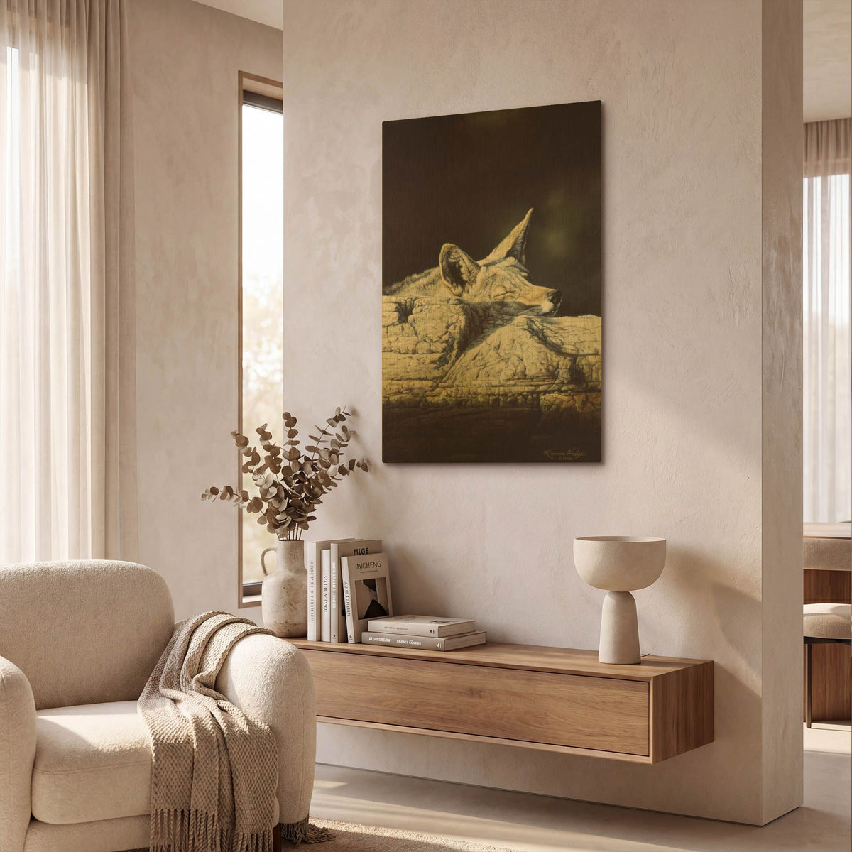 'Z-Z-Z-Z-Z-Z' By R. Hed Gold Metal Wall Art