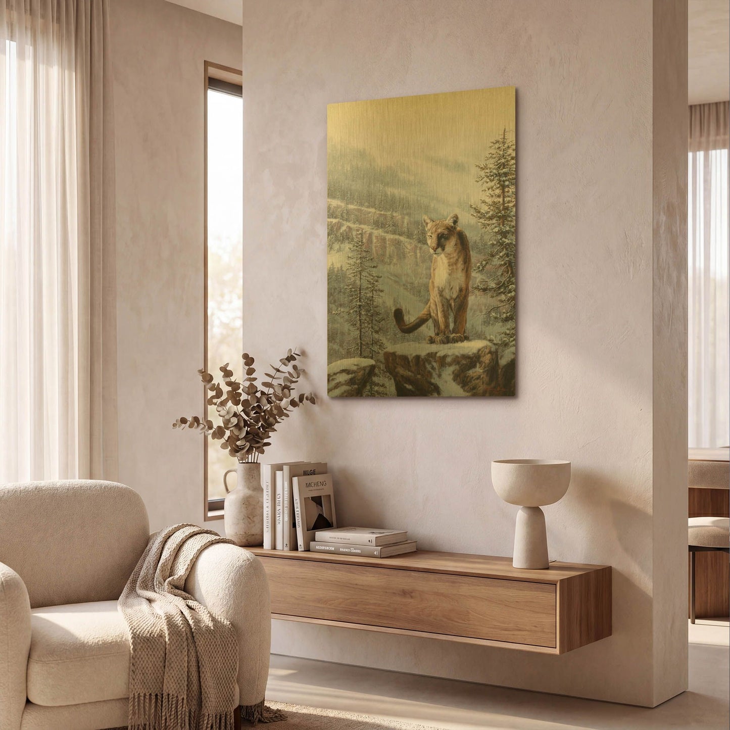 'Positive Traction' By R. Hed Gold Metal Wall Art
